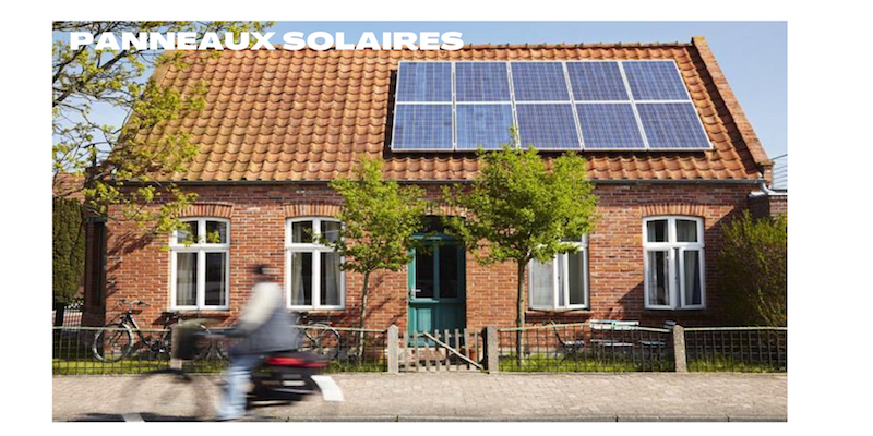 panneaux solaires toit maison